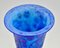 Art Deco French Azurette Blue Cameo Glass Vase 8