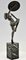Art Déco Skulptur einer nackten Dolch-Tänzerin aus Bronze von Pierre Le Faguays, 1930er 5