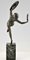 Art Déco Skulptur einer nackten Dolch-Tänzerin aus Bronze von Pierre Le Faguays, 1930er 8