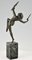 Art Deco Bronze Sculpture of a Nude Dagger Dancer by Pierre Le Faguays, 1930s 7