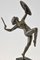 Art Déco Skulptur einer nackten Dolch-Tänzerin aus Bronze von Pierre Le Faguays, 1930er 10
