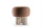Hygge Pouf Boucle Terracota Travertino by Saccal Design House for Collector 1