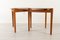 Vintage Danish Teak and Oak Table & Stool by Hans Olsen, 1950s, Set of 2, Image 7