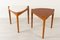 Vintage Danish Teak and Oak Table & Stool by Hans Olsen, 1950s, Set of 2, Image 1