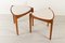 Dänischer Vintage Tisch & Hocker aus Teak & Eiche von Hans Olsen, 1950er, 2er Set 5