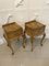 Vintage Figured Walnut Bedside Tables, 1920s, Set of 2 3