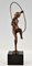 Art Deco Bronze Nude Hoop Dancer by Marcel Bouraine, France, 1930s 4