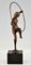 Art Deco Bronze Nude Hoop Dancer by Marcel Bouraine, France, 1930s, Image 4