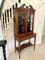 Antique Victorian Mahogany Inlaid Display Cabinet by Edwards & Roberts, London, Image 5