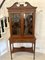Antique Victorian Mahogany Inlaid Display Cabinet by Edwards & Roberts, London 1