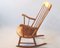 Rocking Chair Vintage en Bois, Tchécoslovaquie, 1960s 3