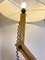 French Wood Articulated Floor Lamp by Daniel Pigeon, 1970s 4