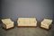 Wood Sofa & Armchairs from Mobil Girgi, 1970s, Set of 3 1