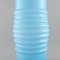Large Vase in Light Blue Mouth Blown Art Glass by Per-Olof Ström for Alsterfors, Image 4