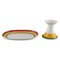 My Way Dish & Candlestick in Porcelain by Paloma Picasso for Villeroy & Boch, Set of 2 1