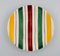 French Plates in Glazed Faience with Striped Decoration, Set of 10, Image 2