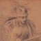 Antonio Oberto, Escena figurativa, siglo XX, dibujo en papel, enmarcado, Imagen 3