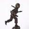 Junge mit Schwan Figur aus Bronze 8