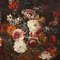 Lombardische Schule, Stillleben mit Trauben, Blumen und Pilzen, Ende 1600, Öl auf Leinwand, Gerahmt 3