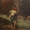 Italienischer Künstler, Landschaft mit Fischern am Fluss, 18. Jh., Öl auf Leinwand, Gerahmt 3