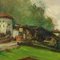 Giuseppe Gaudenzi, paisaje, principios del siglo XX, óleo sobre lienzo, enmarcado, Imagen 3