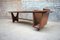 Vintage Oak & Ceramic Coffee Table by Guillerme Et Chambron for Votre Maison, Image 4