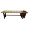 Vintage Oak & Ceramic Coffee Table by Guillerme Et Chambron for Votre Maison, Image 1