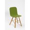 Natural Leather Upholstered and Oak Legs Tria Simple Chair by Colé Italia 9