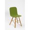 Tria Simple Stuhl aus naturbelassenem Leder mit Beinen aus Eiche von Colé Italia 9