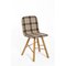 Natural Leather Upholstered and Oak Legs Tria Simple Chair by Colé Italia 7