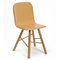 Natural Leather Upholstered and Oak Legs Tria Simple Chair by Colé Italia 3