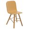 Natural Leather Upholstered and Oak Legs Tria Simple Chair by Colé Italia 1