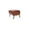 Brown Leather and Natural Oak My Own Chair Footstools from by Lassen, Set of 2, Image 3