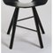 Black Open Pore Seat Tria Wood 4 Legs Chair by Colé Italia, Set of 4 5