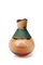 Small Peach and Copper Patina India II Vessel by Pia Wüstenberg 2