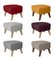 Red Smoked Oak Raf Simons Vidar 3 My Own Chair Footstool from by Lassen, Set of 2, Image 3