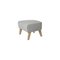 Light Grey and Natural Oak Raf Simons Vidar 3 My Own Chair Footstool from by Lassen 2