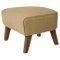 Sand and Smoked Oak Raf Simons Vidar 3 My Own Chair Footstool from by Lassen 1