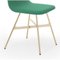 Tropic Tria Gold Upholstered Dining Chair by Colé Italia 6