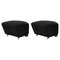 Dark Grey Smoked Oak Hallingdal the Tired Man Footstools from by Lassen, Set of 2, Image 1