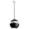 Small Black and White Here Comes the Sun Pendant Lamp by Bertrand Balas 1