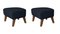 Blue Smoked Oak Raf Simons Vidar 3 My Own Chair Footstools from by Lassen, Set of 2, Image 2