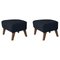 Blue Smoked Oak Raf Simons Vidar 3 My Own Chair Footstools from by Lassen, Set of 2, Image 1