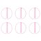 Opaque Pink Gaia Vases by Valeria Vasi, Set of 6 1