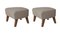 Light Beige Smoked Oak Rafsimonsvidar3 My Own Chair Footstool from by Lassen, Set of 2, Image 2