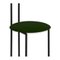 Black with High Back & Smraldo Velvet Frothy Joly Chairdrobe by Colé Italia, Image 6
