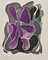 Lithographie Originale Georges Braque, Fleur Violette, 1963 1
