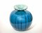 Blaue Murano Vase, Italien, Mitte 20. Jh 5