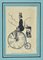 Bernard Bécan, bicicleta, dibujo original, principios del siglo XX, Imagen 1