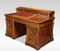 Vintage Gothic Revival Oak Desk in the Style of Dickens 8